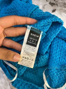 Blue Texture Tube Top XS-S