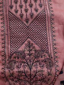 Peach Colour Glace Cotton Suit