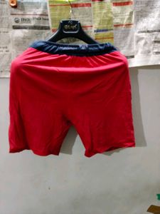 Red Casual Shorts
