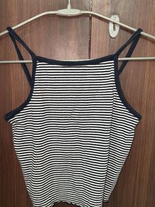 Striped Cropped Tank Top