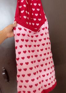 Cute Heart Print Top