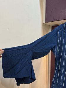 Striped Navy Blue Top