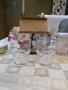 Skull Design Glass Mugs - Set of 2