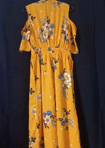 Deewa, Women mustard Yellow &amp; Blue Printed Cold Sh