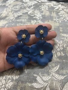 Blue Flower Earrings