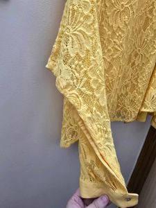 Yellow Lace Top