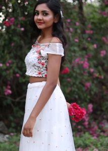 White Lehenga