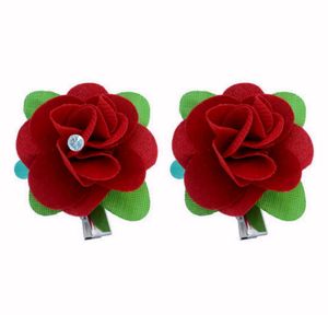Red Rose Hair Clip (with & w/o Stone)🌹