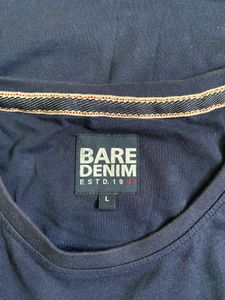 Bare Denim Tshirt (Discoloured)