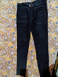 Fancy Black Line Trouser