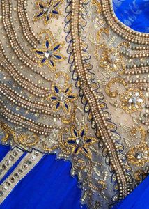 Royal Blue Heavy Embroidery Anarkali lehanga