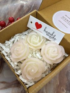 White Rose Scented Candles Pack Of 4