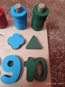 Wooden Number &amp; Shape Sorter