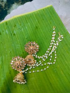 New Goldn Jhumka With Earrings