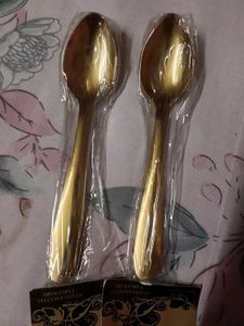 Premium Designer Golden Spoons Set
