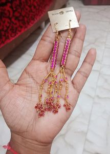 Purple 💜 Colour Long Earrings