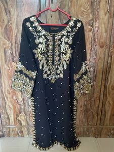 Embroidered Black Kurti