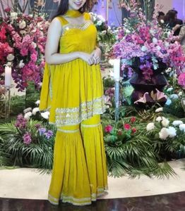 Yellow Sharara Suit