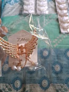 New Piece Beads Work Butterfly Hair Clip