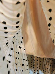 Polka Dot Pleated Skirt