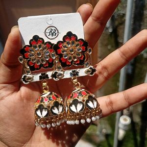 Kundan Jhumki Earrings ❤️