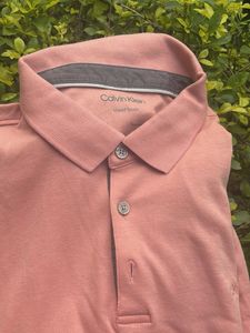 Calvin Klein Liquid Touch Polo - Salmon