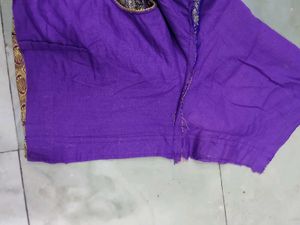 Embroidered Purple Blouse