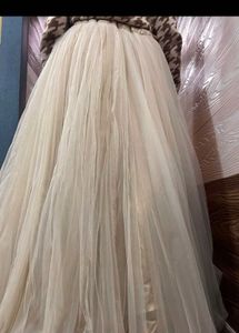 Golden Heavy Flairs Lengha