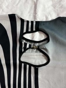 Black &amp; White Striped Top