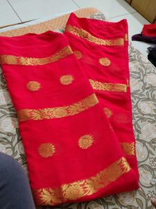 Red &amp; Gold Sari