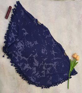 Pinteresty Blue Cape Top