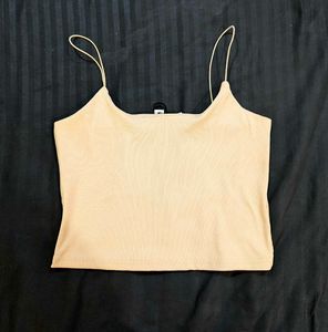 Beige Spaghetti Top
