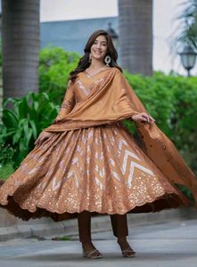 New Stayle Beautiful Women Gown Dress Inpoted Paki