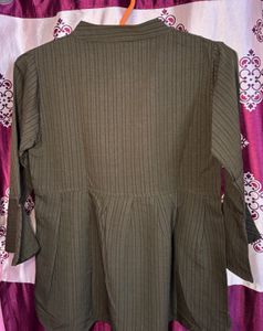 Elegant Olive Green Kurti