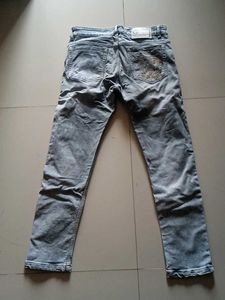 Stylish Grey Denim Jeans