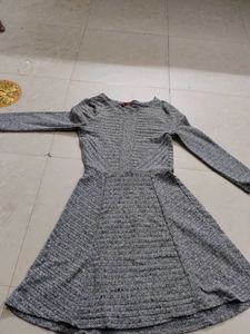 Stylish Grey Knit Dress