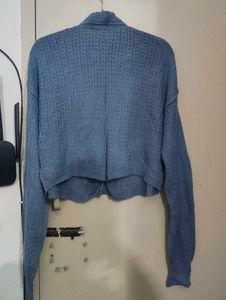 Blue Knit Cardigan