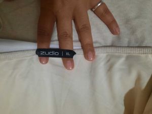 Casual Beige Crop Top with attached bra