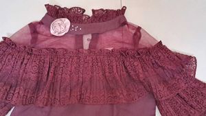 Cutecumber Girls Ruffled Shoulder Dress