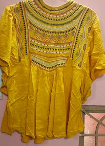 Yellow Kaftan Top