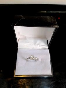 Diamond Ring Pure Silver 925