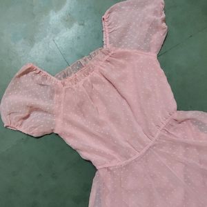 Flared Pink Dress