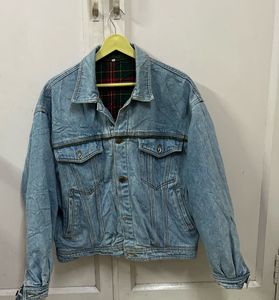 Denim Jacket w/ Sherpa Collar
