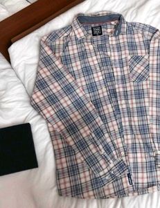 Men casual cotton Plaid Flannel Shirt