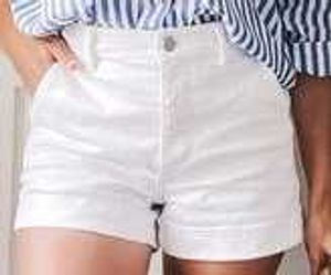 White Denim Shorts