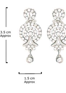 Elegant Silver-toned Necklace &amp; Earring Set