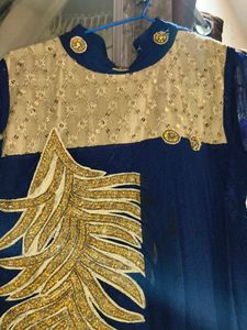 A Beautiful Navy Blue Colour Gown