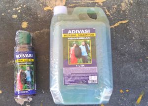 1 Liter Hair Shampoo Adhivasi With Free Oil