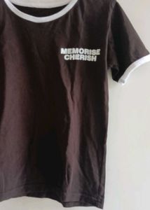 Brown Ringer Tee