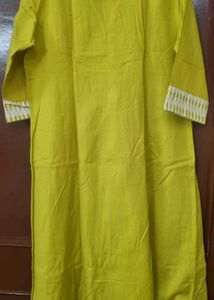 Olive Green Kurti with Accents